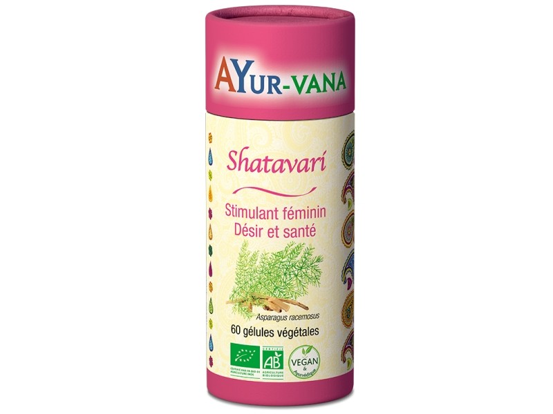 Shatavari 60 unités - ménopause/cycle serein/stimulant féminin - Ayur-vana